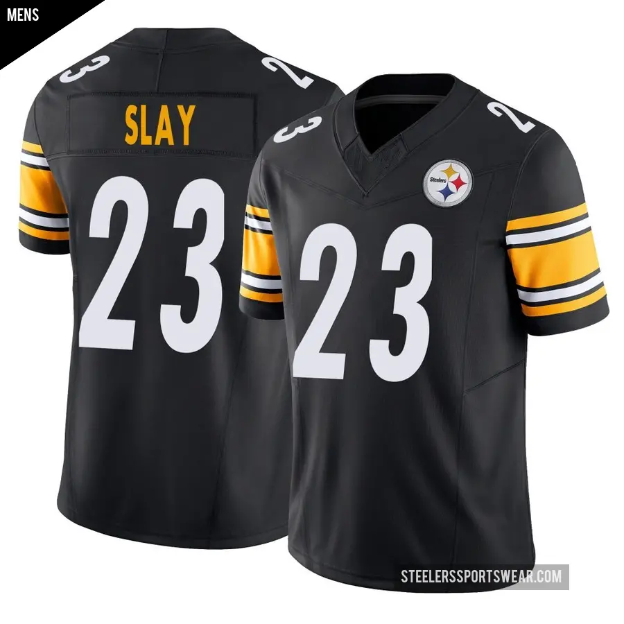 Men's Pittsburgh Steelers ＃23 Darius Slay Black Limited Vapor F.U.S.E. Jersey