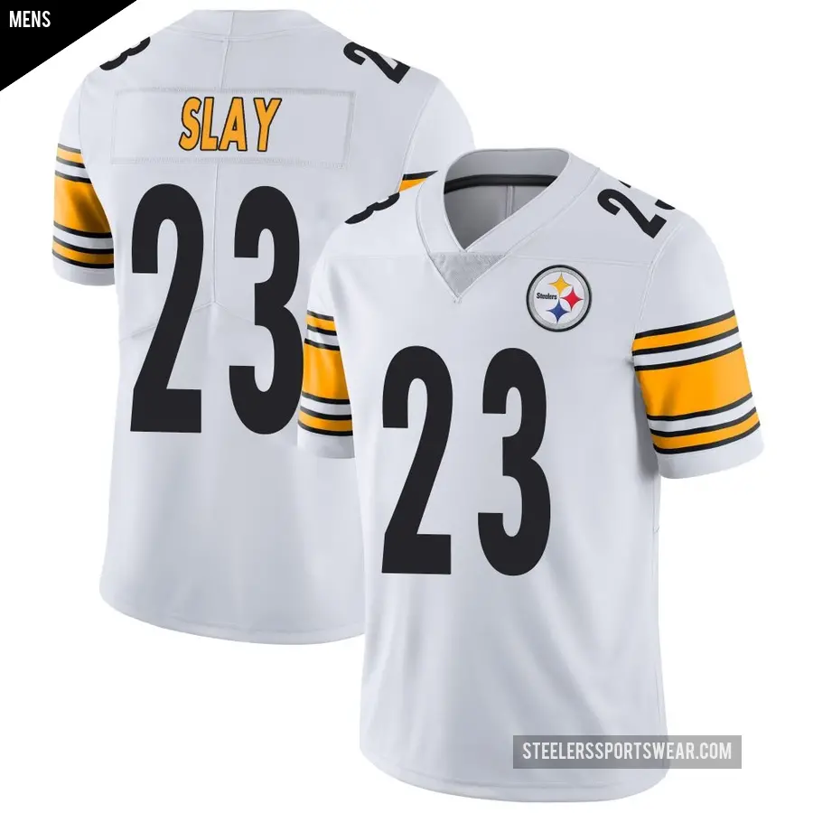 Men's Pittsburgh Steelers ＃23 Darius Slay White Limited Vapor Untouchable Jersey