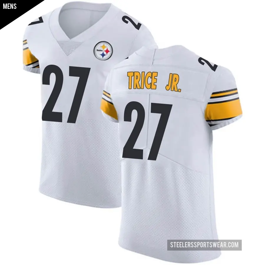 Men's Pittsburgh Steelers ＃27 Cory Trice Jr. White Elite Vapor Untouchable Jersey
