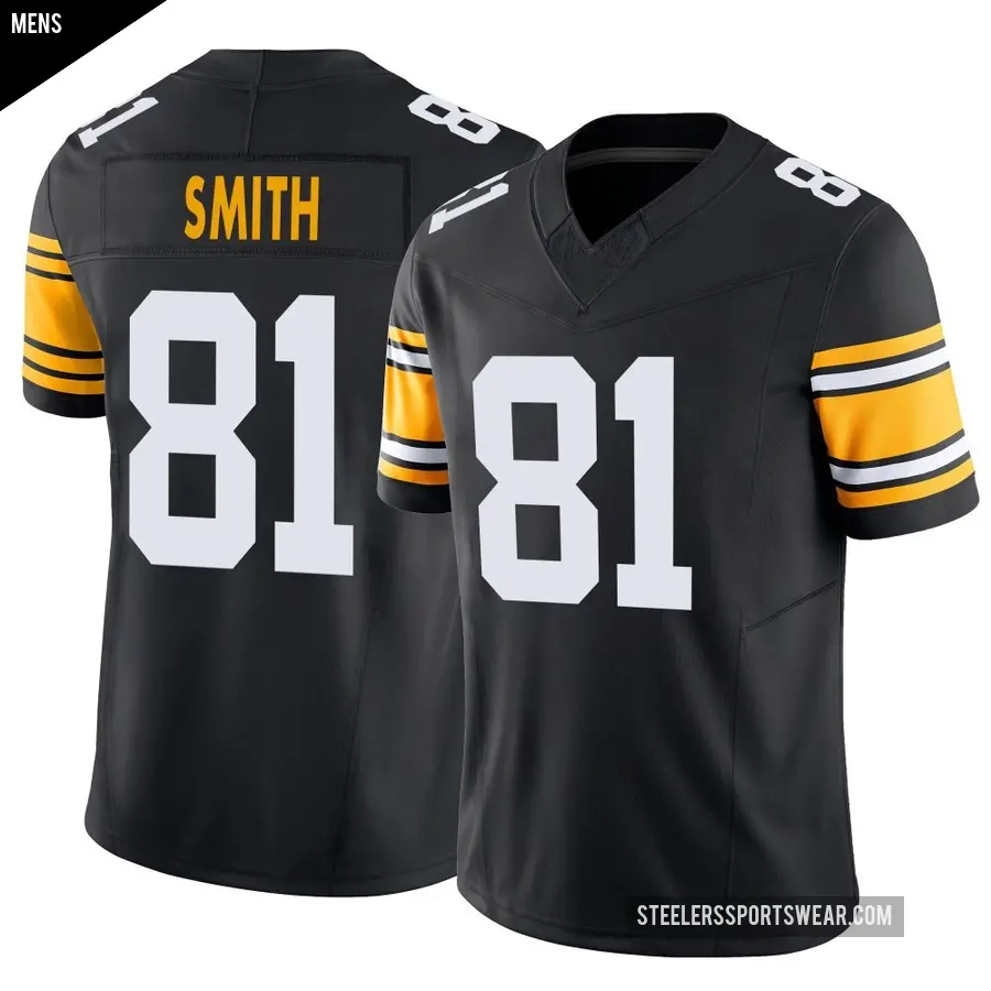 Men's Pittsburgh Steelers ＃81 Jonnu Smith Black Limited Alternate Vapor F.U.S.E. Jersey