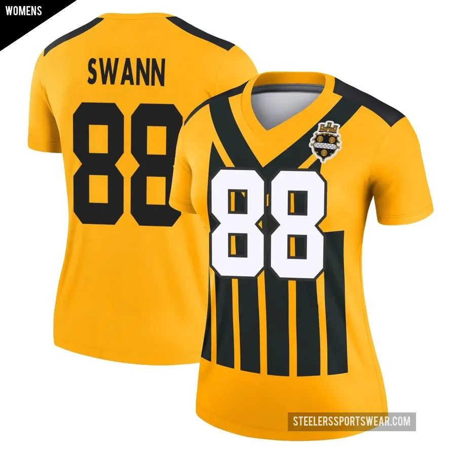 Women's Pittsburgh Steelers ＃88 Lynn Swann Gold Legend Alternate 1933 Throwback Performance Jersey
