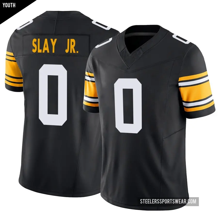 Youth Pittsburgh Steelers ＃0 Darius Slay Jr. Black Limited Alternate Vapor F.U.S.E. Jersey