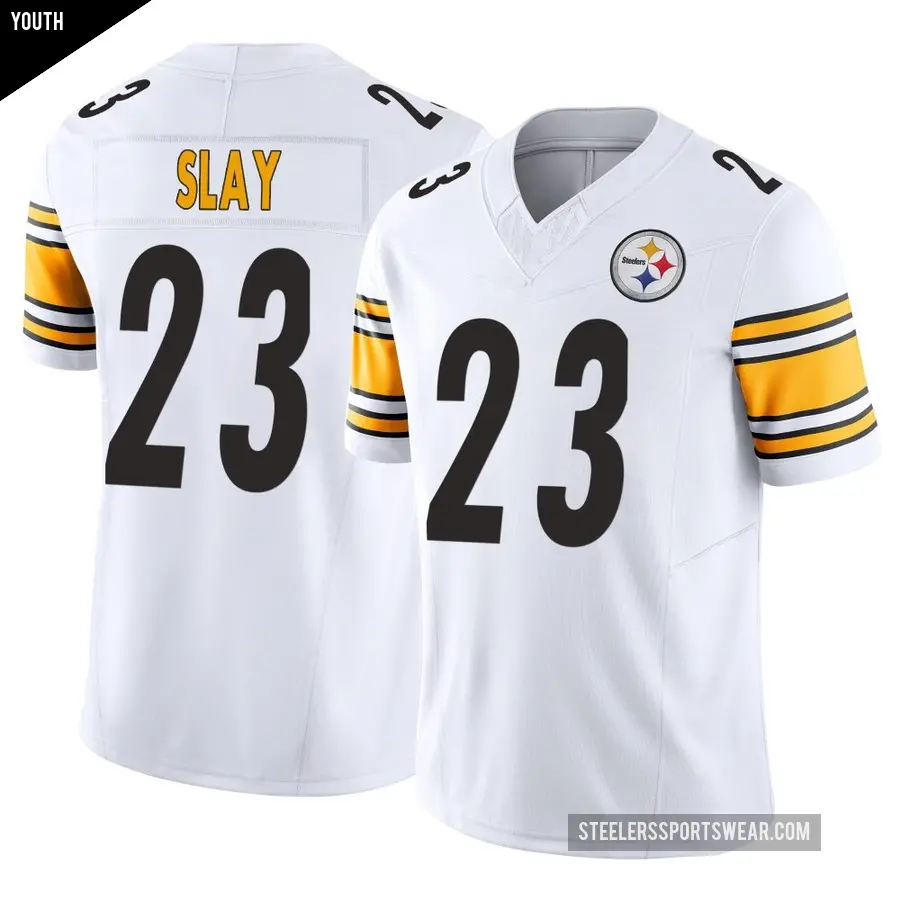 Youth Pittsburgh Steelers ＃23 Darius Slay White Limited Vapor F.U.S.E. Jersey