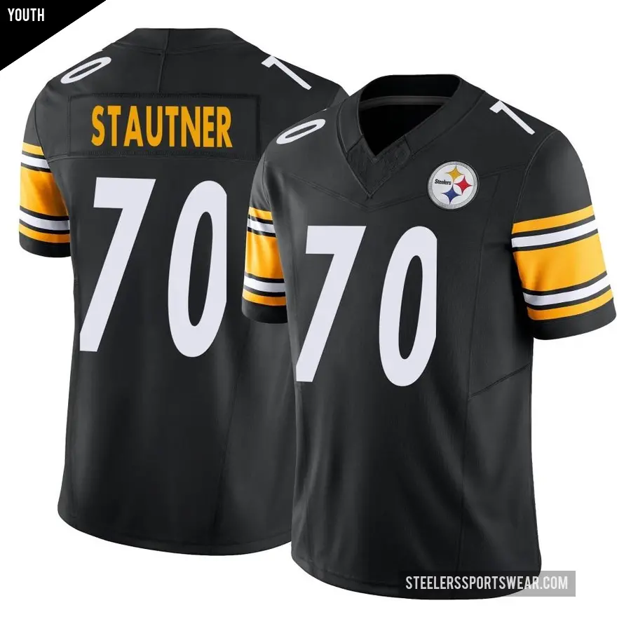 Youth Pittsburgh Steelers ＃70 Ernie Stautner Black Limited Vapor F.U.S.E. Jersey