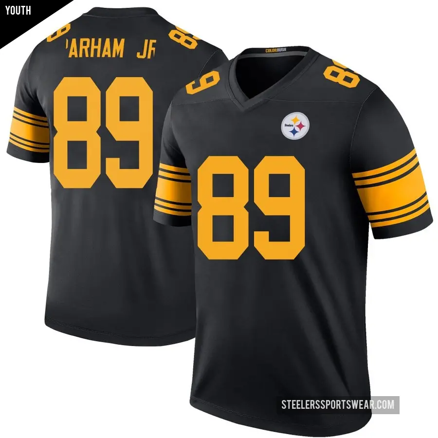Youth Pittsburgh Steelers ＃89 Donald Parham Jr. Black Legend Color Rush Jersey